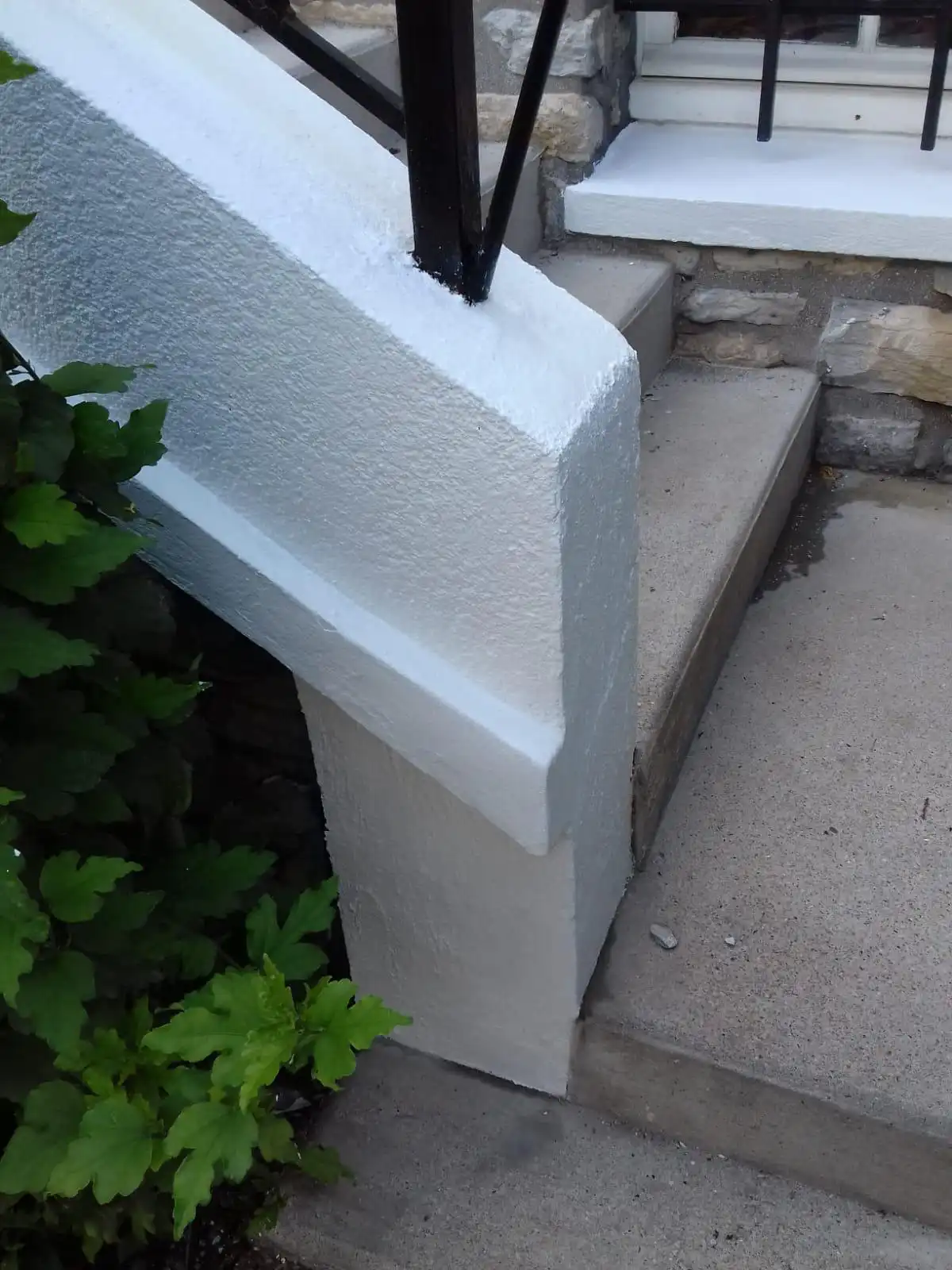 escalier extérieur après rénovation